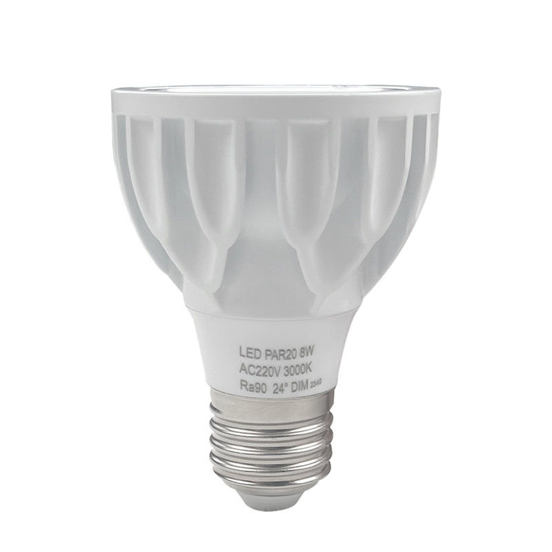 24 Grad 3000k PAR20 Led Scheinwerfer Glühbirne Warme weiße Farbe E27 Basis 8watt