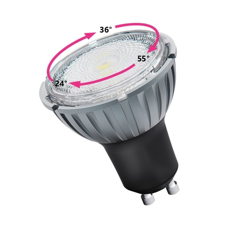 7.5W 3000K LED GU10 Scheinwerfer Glühbirnen Warm Weiß 230V Zoombar Ra98 Dimmbar
