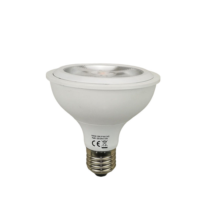 1200lm 10w 24 Grad PAR30 LED-Glühlampen 3000k Warme weiße Farbe mit E27 Schraubbasis